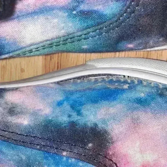 VANS off The Wall Sneakers Night Sky Stars Galaxy Shoes Men Sz 8.5 Women Sz 10 - Picture 10 of 11